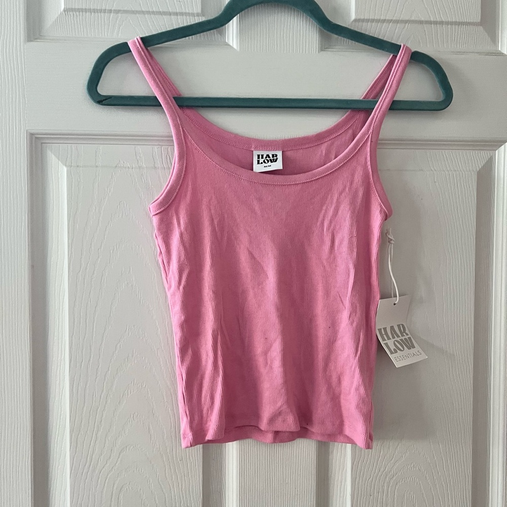 Harlow Pink Ribbed Tank Top - Picture 4 of 8
